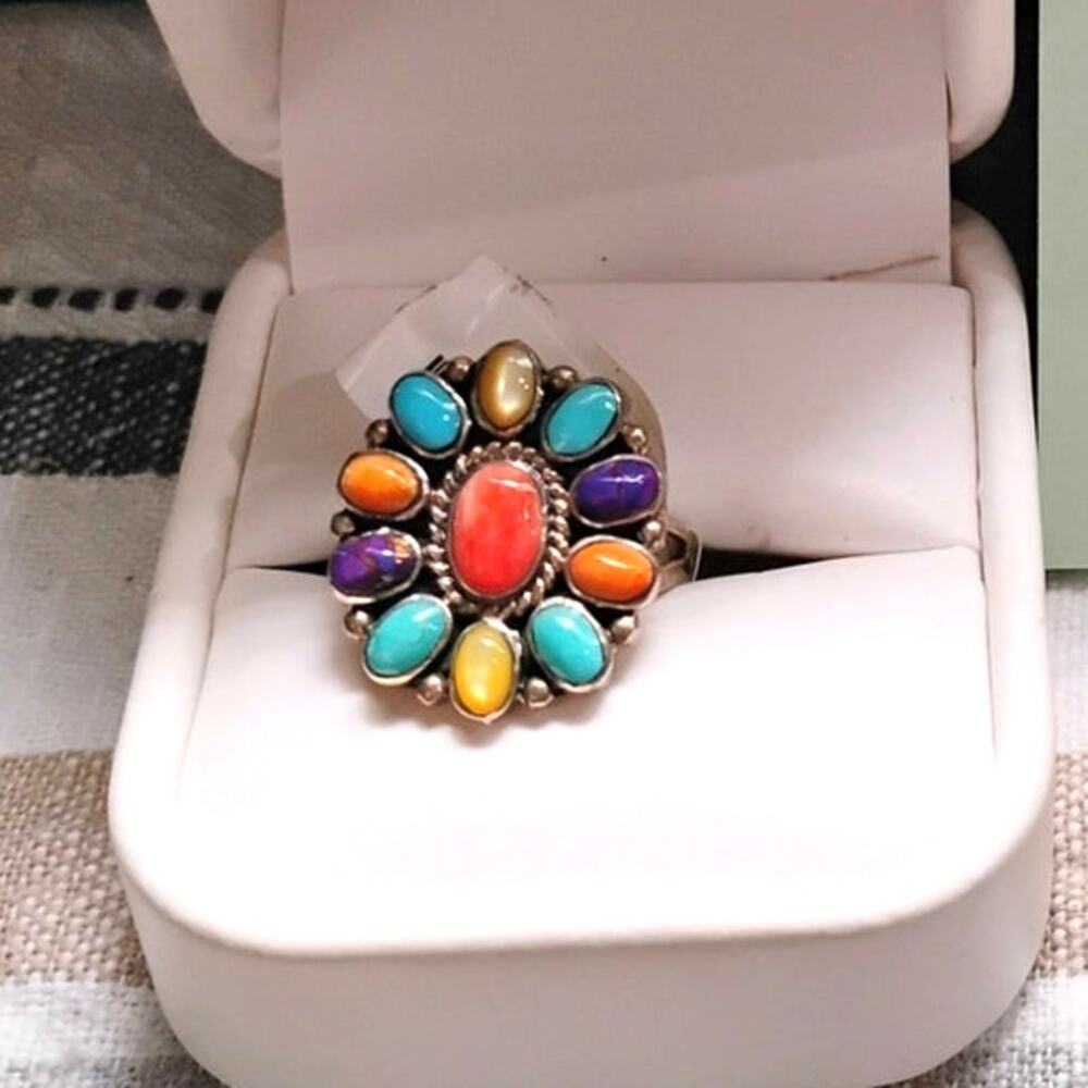 Sterling Southwest Cluster Style Ring Philippines Size 8.5